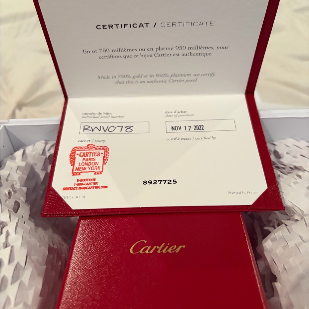 Cartier Gold Wedding Ring - Picture 15 of 16